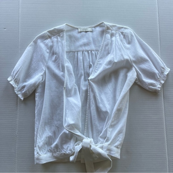 Lucky Brand Short Sleeve Wrap Elegant Top Women size Small - Picture 4 of 11